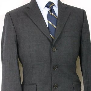 42S Charles Tyrwhitt Gray Wool Double Vent
